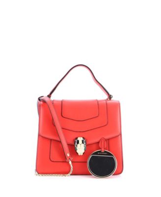  Small Serpenti Forever Top Handle Bag Leather