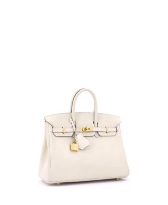 Birkin 25 Handbag Light Swift with Gold Hardware