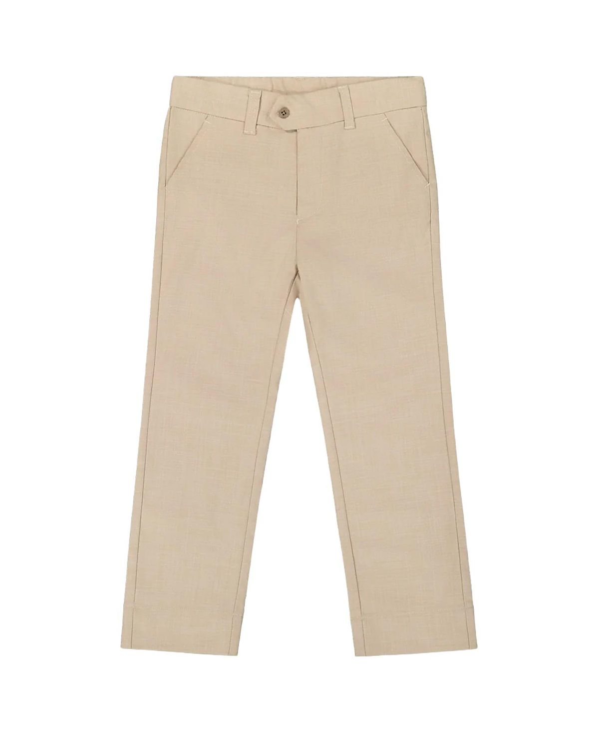 Deux par Deux Boys' Button and Zipper Classic Pants - Little Kid, Big Kid