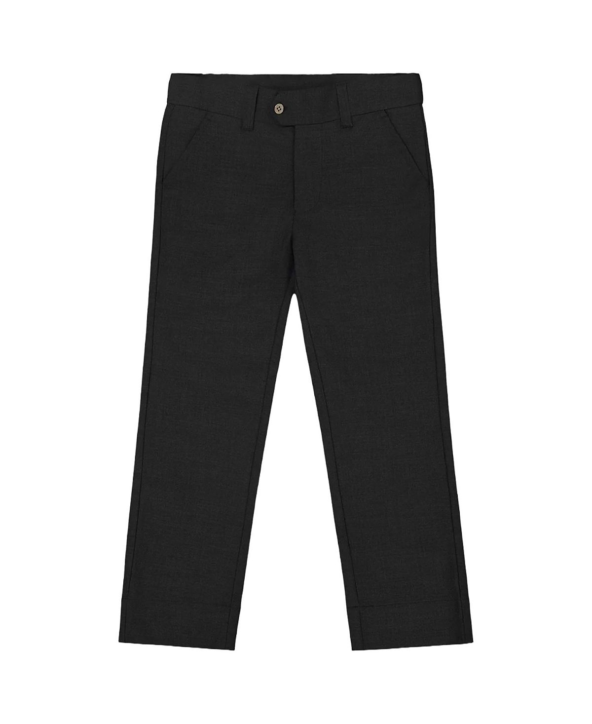 Deux par Deux Boys' Button and Zipper Classic Pants - Little Kid, Big Kid