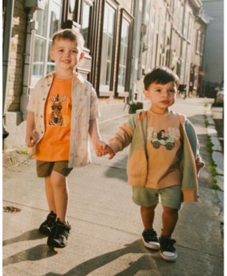 Boys' Elastic Waist with Drawstring French Terry Shorts - Little Kid