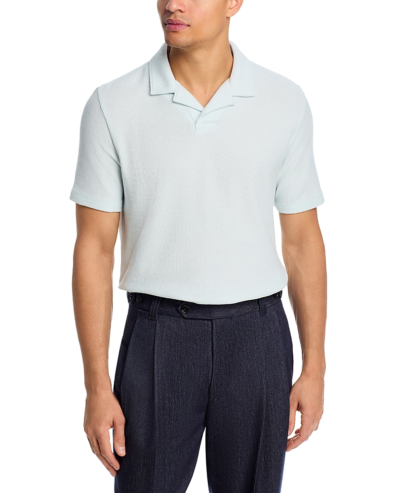 Vince Macro Honeycomb Cabana Johnny Collar Shirt
