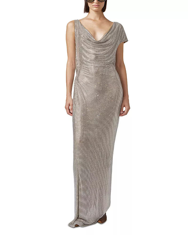 Giuseppe Di Morabito Long Crystal Dress
