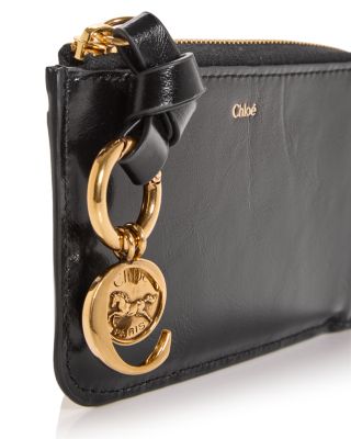 Alphabet Small Leather Zip Wallet