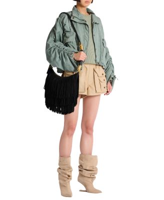  Ebene Hobo Fringed Suede Bag