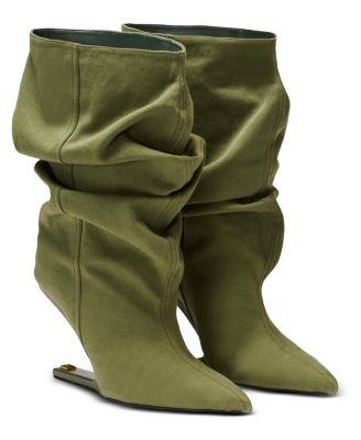 Women's "No Wedge" Cotton-Linen Ankle Boots
