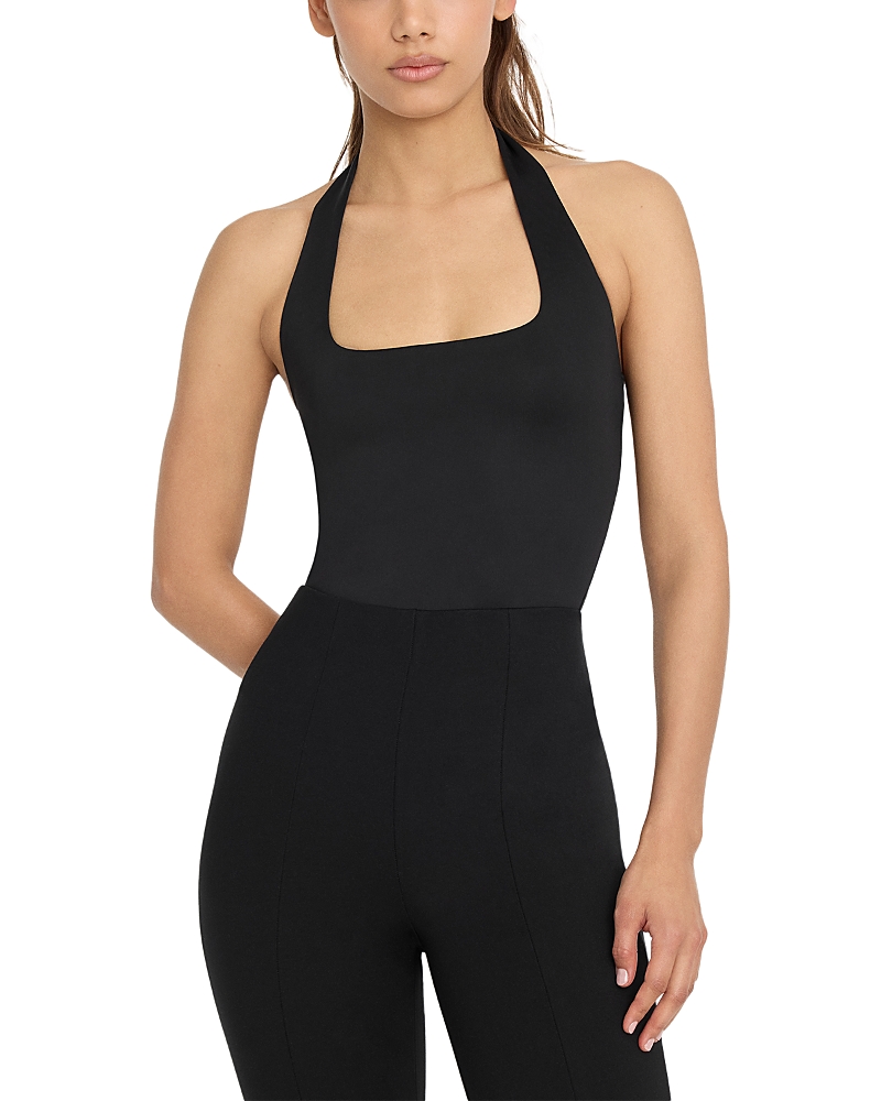 Good American Sculpting Halter Square Neck Bodysuit