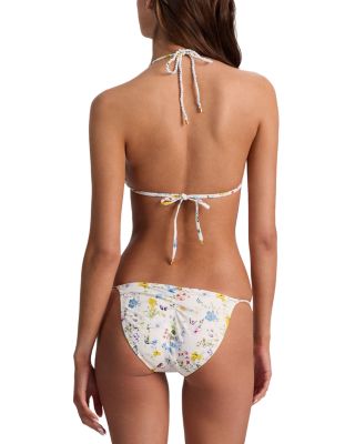 Embroidered Rope Strap Triangle Top