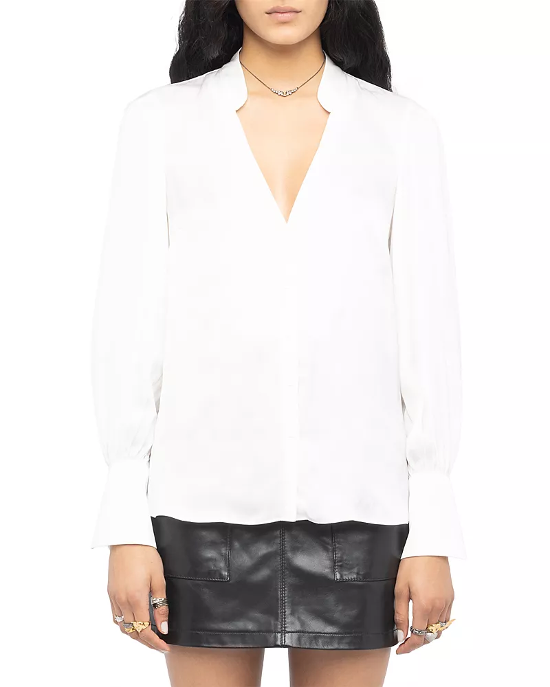 Zadig & Voltaire Tinous Satin Shirt