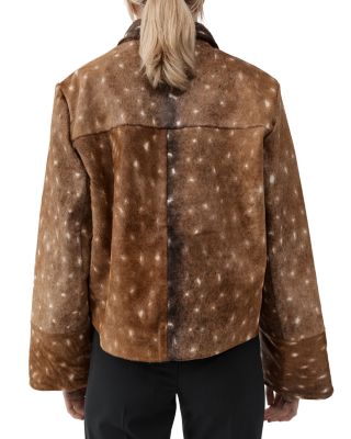 Fawn Minimal Leather Jacket