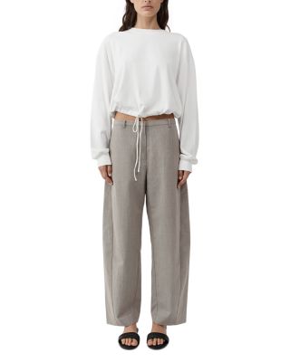 Drawstring Long Sleeve Top