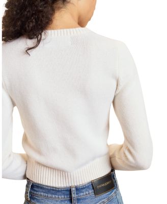  Intarsia Cropped Sweater