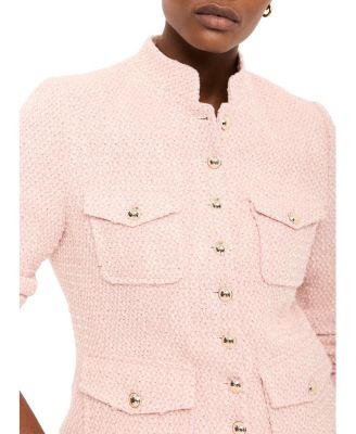  Women's Cotton Blend Boucle Jacket