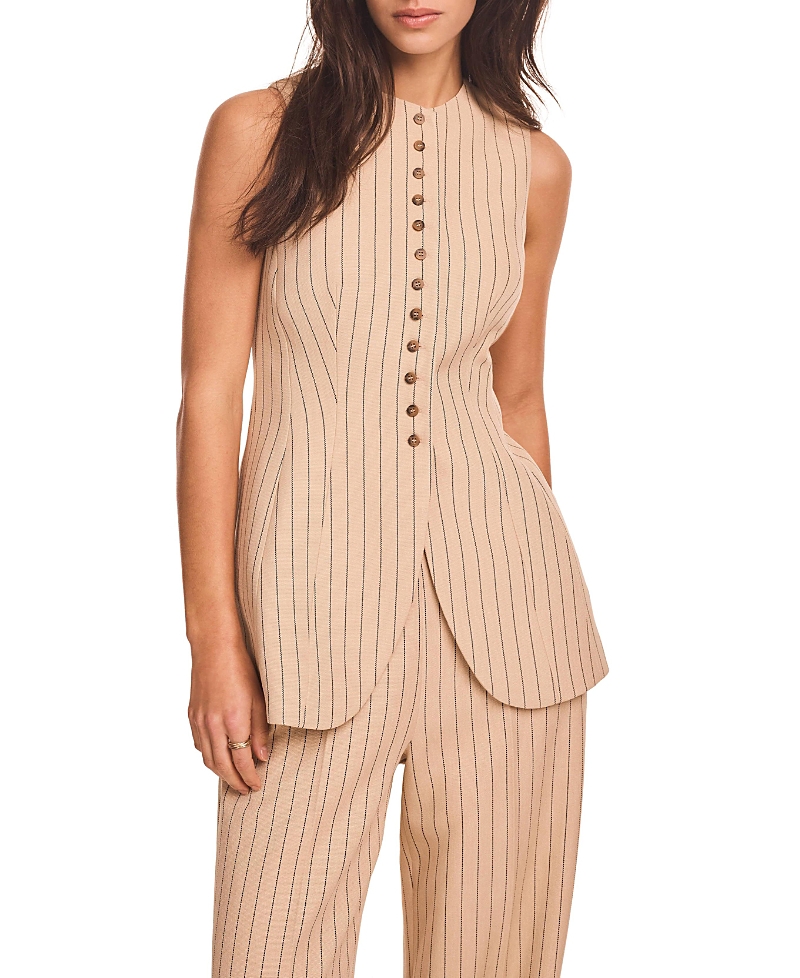 Mint Velvet Women's Pinstripe Longline Waistcoat