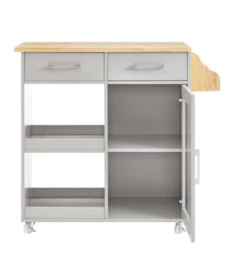 Culinary Kitchen Cart with Spice Rack