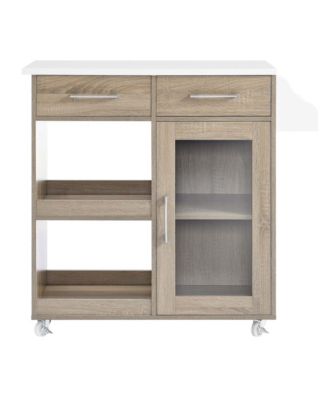 Culinary Kitchen Cart with Spice Rack