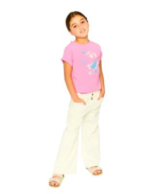 Girls' Organic Cotton Jersey Short Sleeve Beach Chair T-Shirt - Little Kid