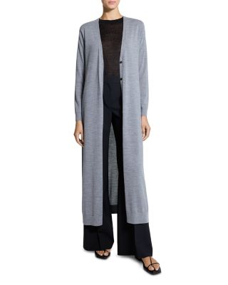 Regal Long Merino Wool Cardigan Sweater 