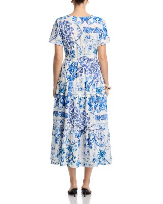 Pintuck Tiered Dress