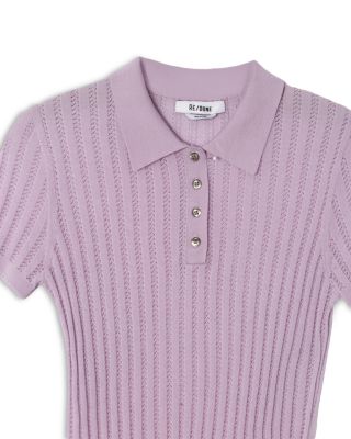 The Veil Pointelle Polo