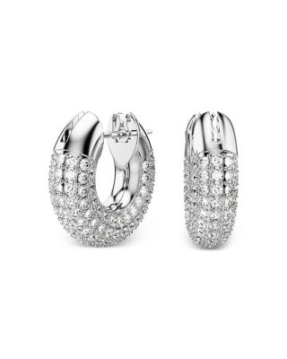 Dextera Pav&eacute; Hoop Earrings