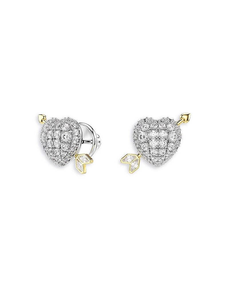 Swarovski Idyllia Crystal & Cubic Zirconia Heart Arrow Stud Earrings