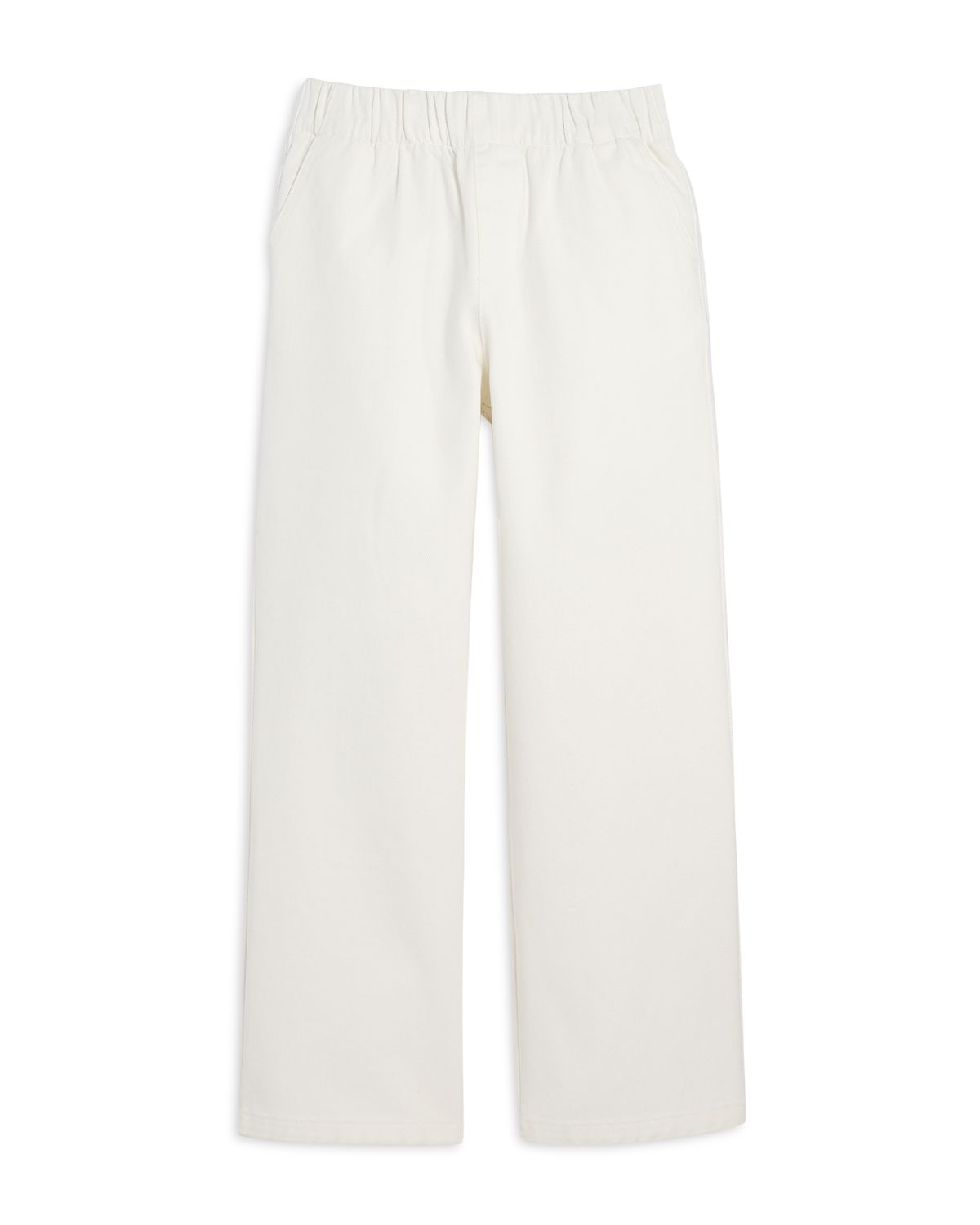 Aqua Girls' High Rise Wide Leg Denim Jeans