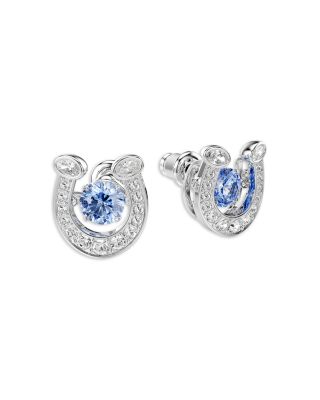 Symbolica Crystal & Cubic Zirconia Horseshoe Stud Earrings
