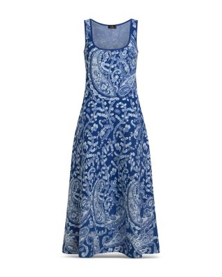 Midi Knit Dress with Scoop Neck