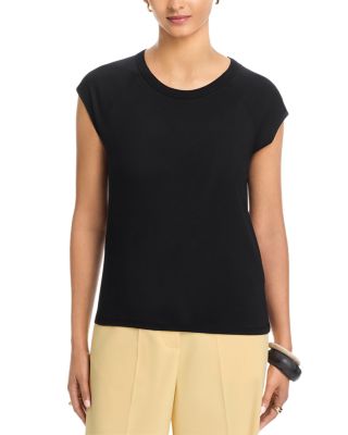 Cap Sleeve Crewneck Top