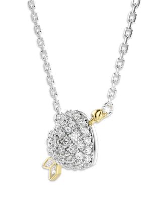 Idyllia Heart Pendant Necklace, 14.9-17.75"