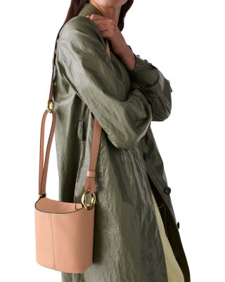 Halo Mini Leather Bucket Bag