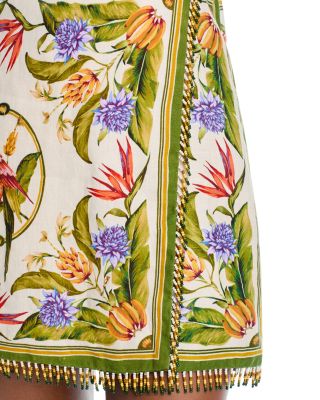 Bead Fringe Mini Dress