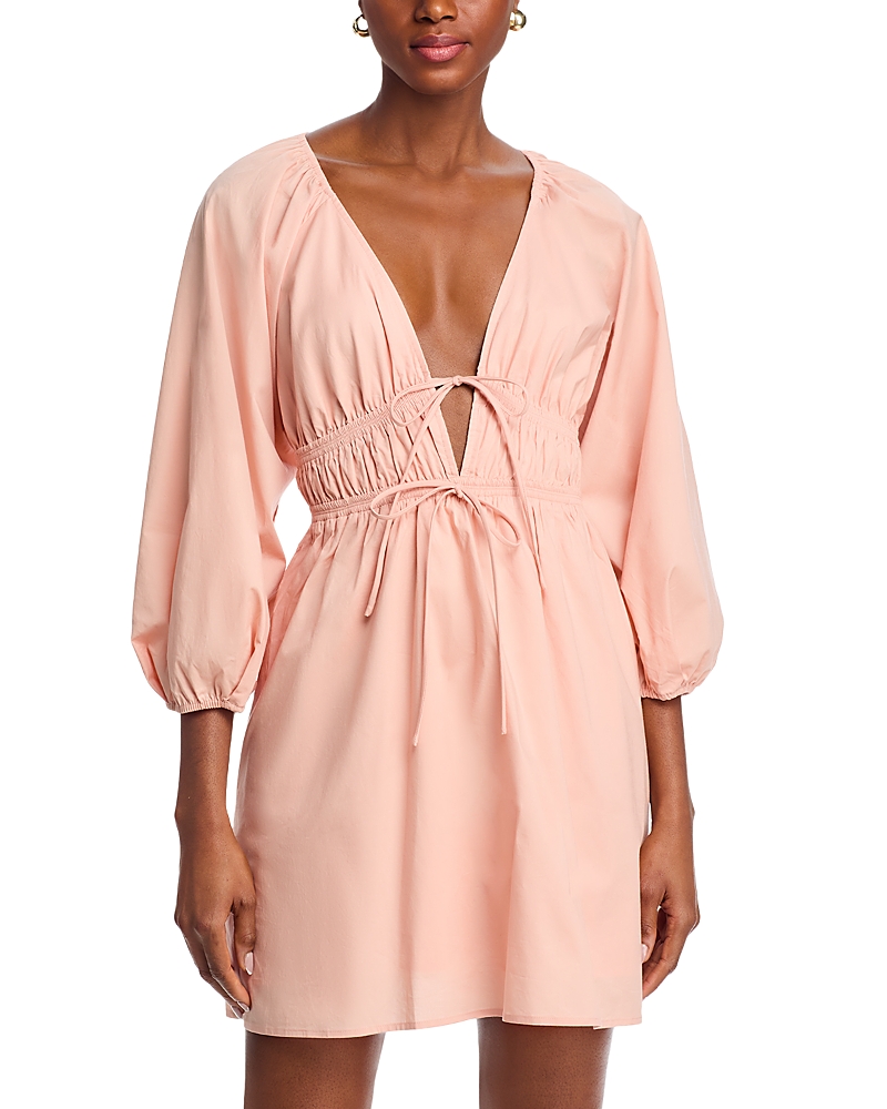 Wayf Leighton Poplin Mini Dress