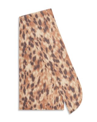 Leopard Print Wrap Scarf