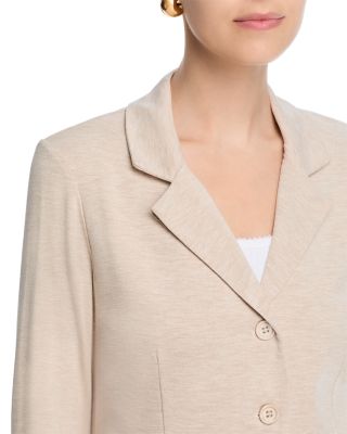 French Terry Three Button Blazer