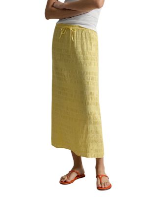 Seersucker Drawstring Skirt