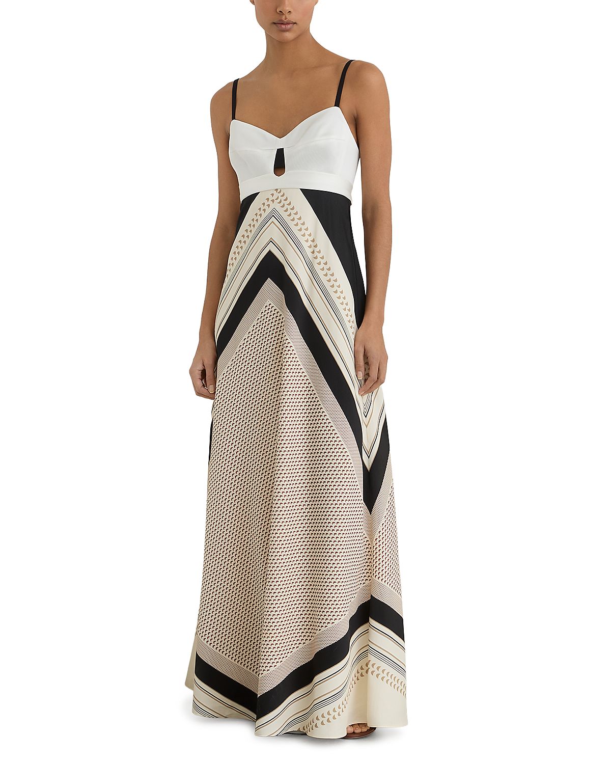 Reiss Petites Myra Scarf Print Maxi Dress