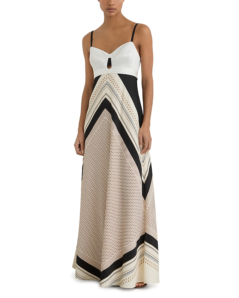 Reiss Petites Myra Scarf Print Maxi Dress