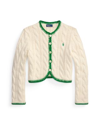 Cable Knit Cropped Cardigan