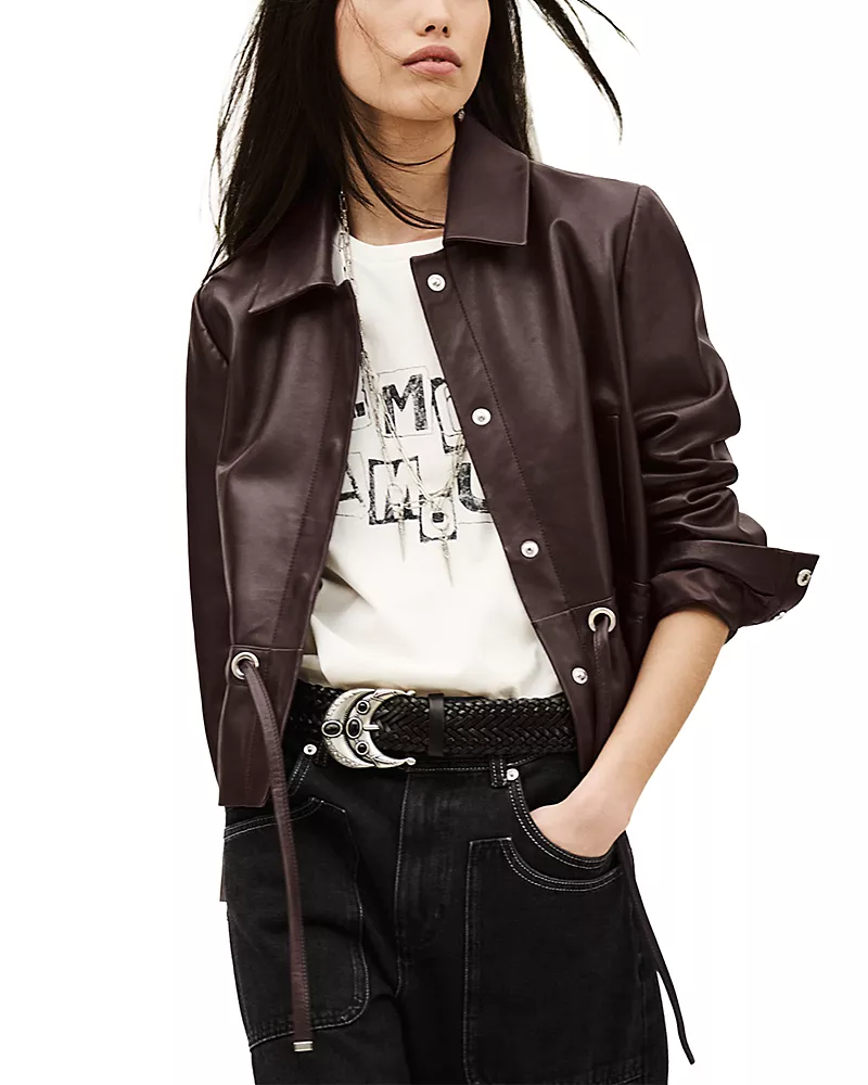 ba & sh Manita Leather Jacket