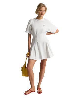 Shaped Cotton Jersey Tee Dress