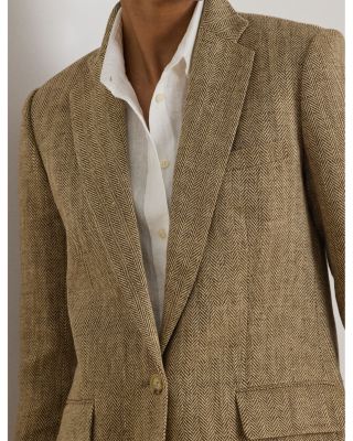 Linen Herringbone Blazer