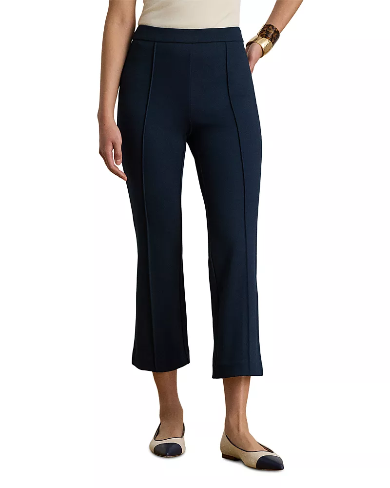 Lauren Ralph Lauren Twill Flare Ankle Pants