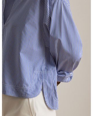 Striped Cropped Shirt