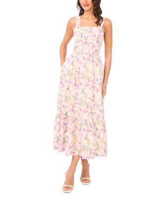 Smocked Back Midi Tank Dress