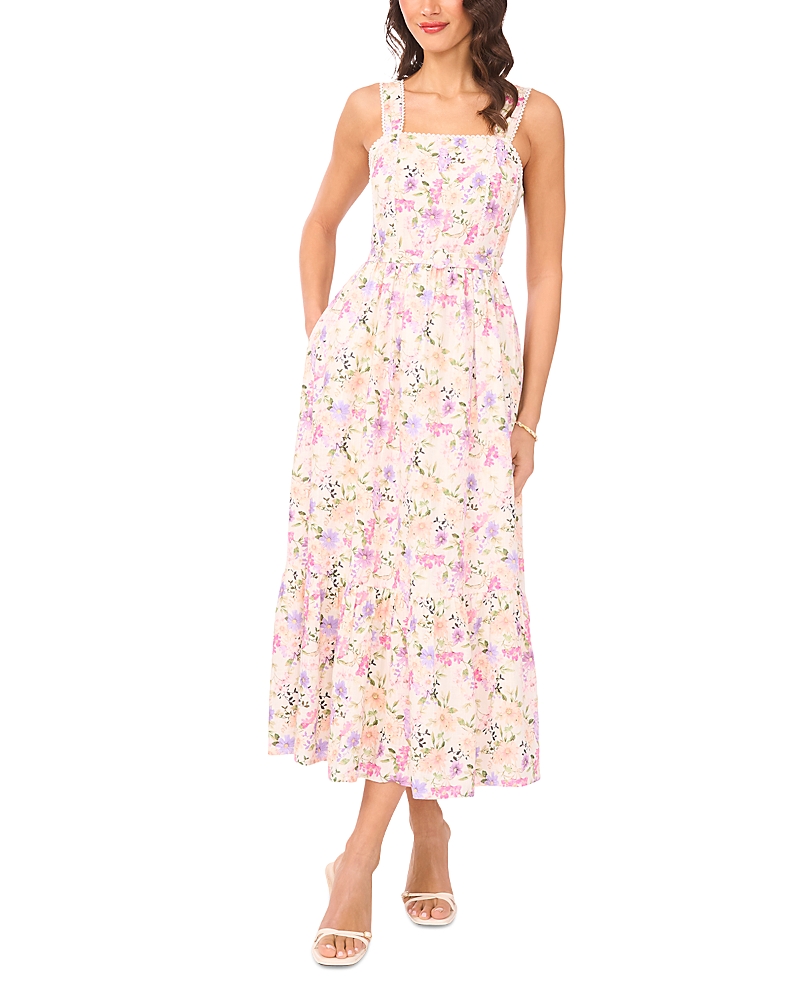 CeCe Smocked Back Midi Tank Dress