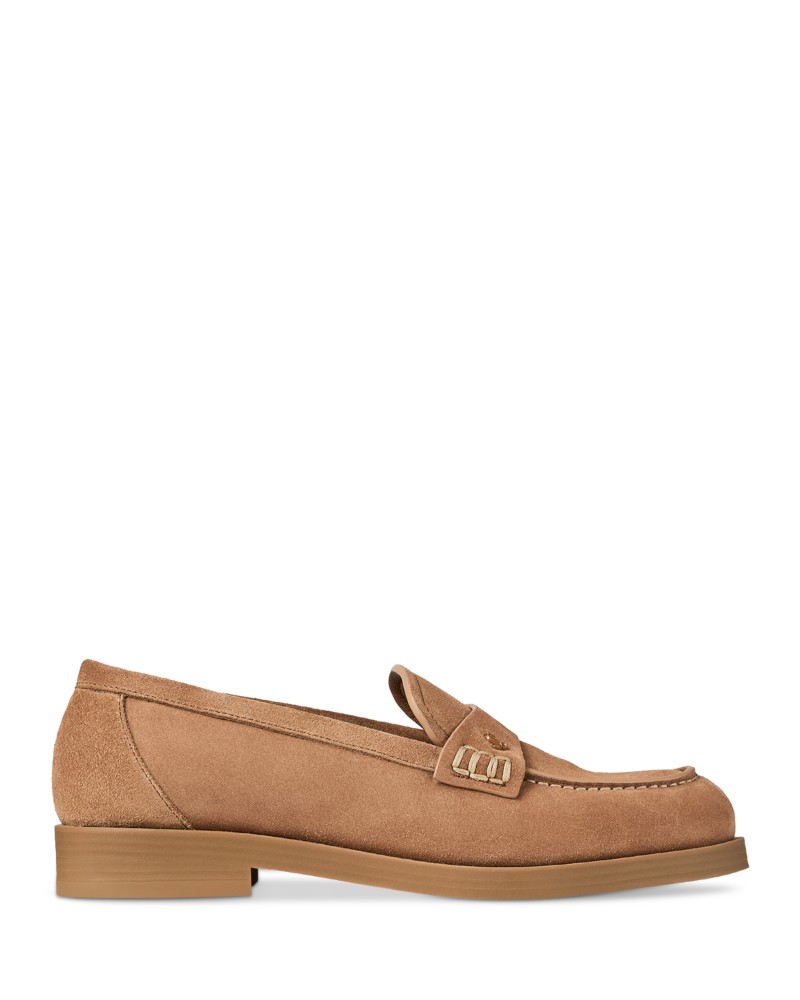 Jimmy Choo Women's Ivy Suede Loafers in Toffee