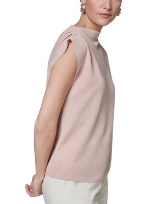 Asymmetric Mock Neck Sweater