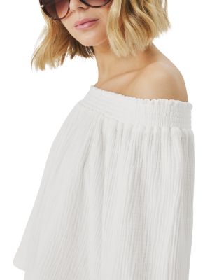Ava Gauze Off-The-Shoulder Top